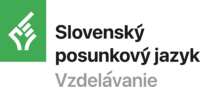 Vzdelávanie v slovenskom posunkovom jazyku Logo